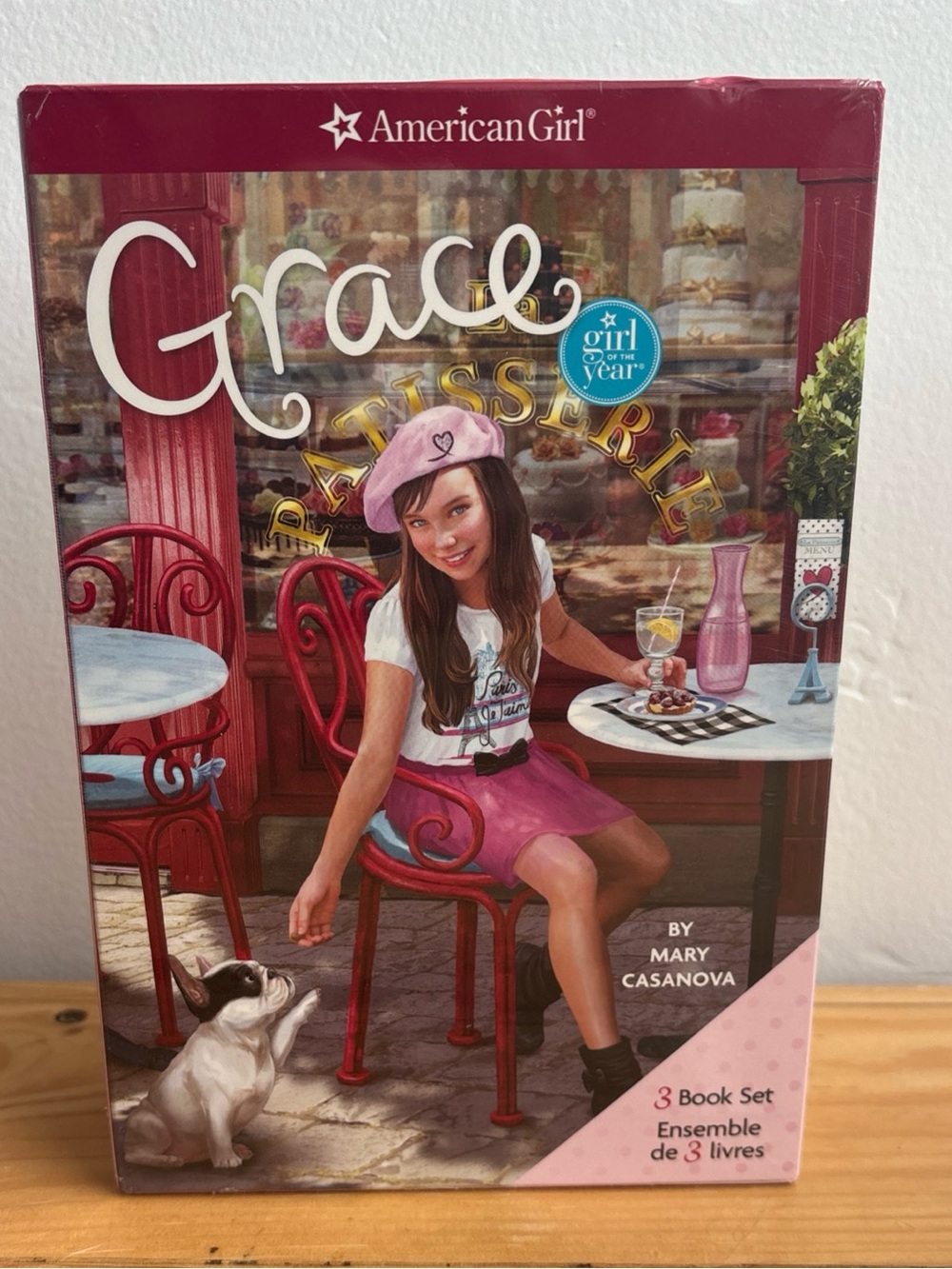 American Girl Grace 3 Books Box Set GOTY 2015 Paris Cooking New Sealed